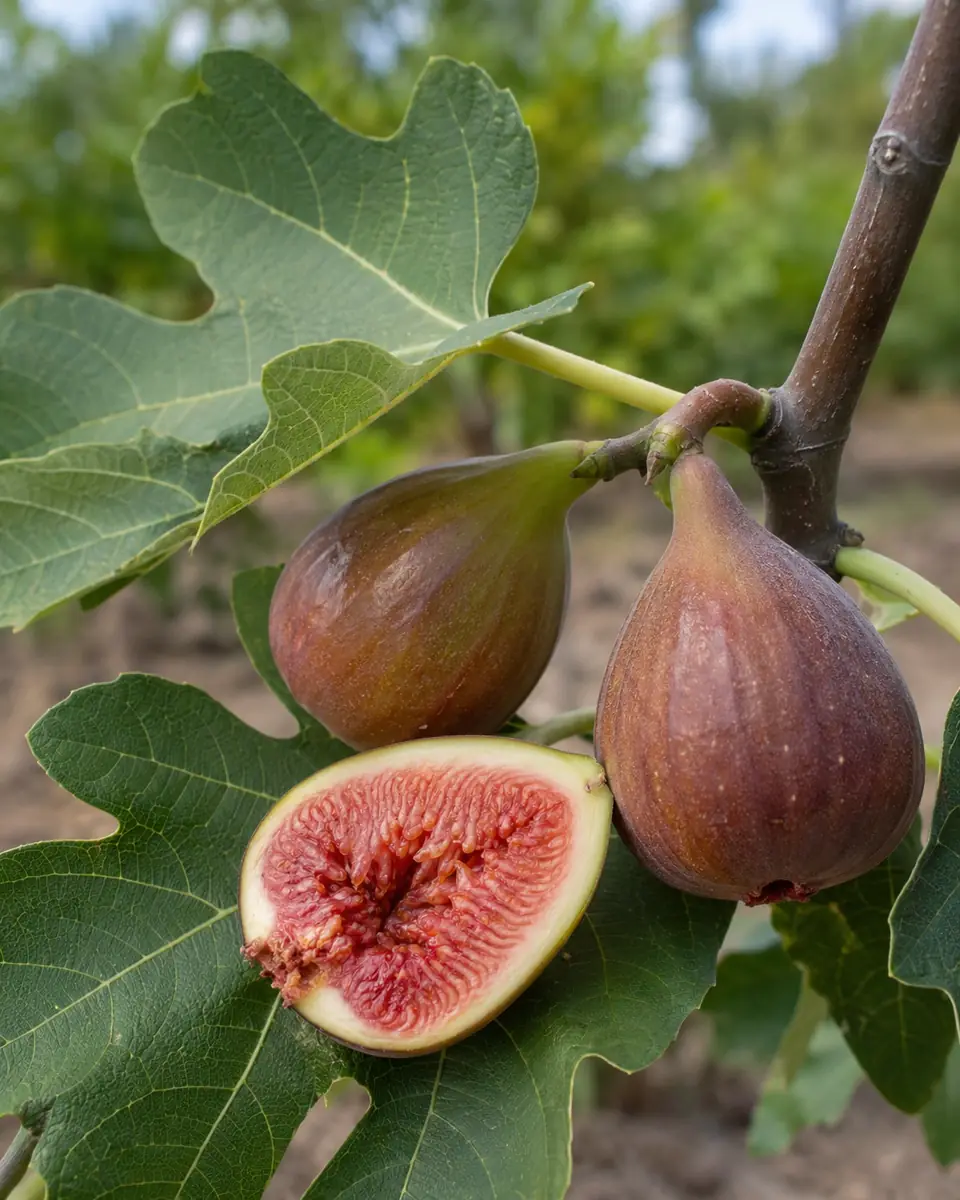 Ficus carica Brown Turkey — brązowo-purpurowe figi