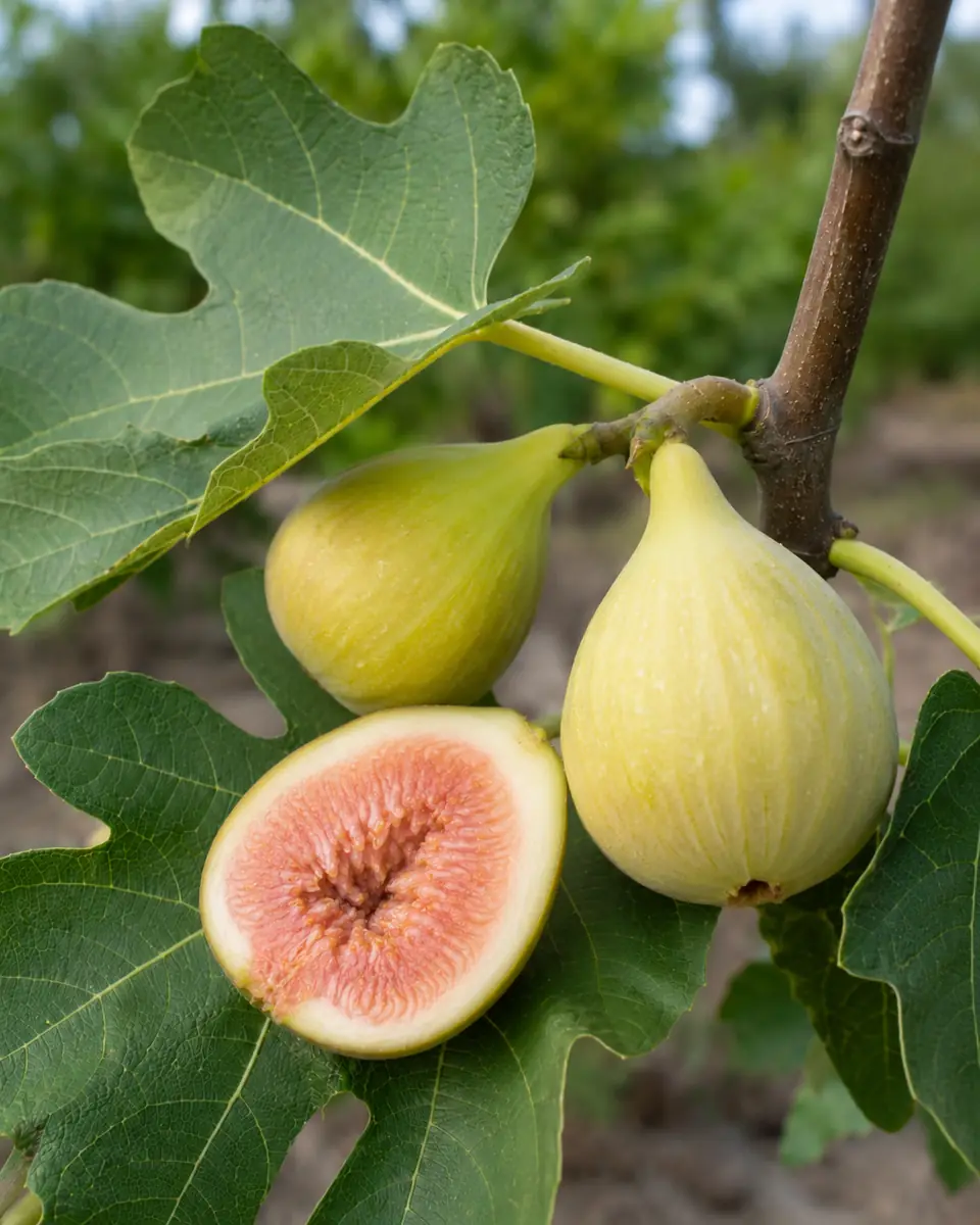 Ficus carica White Marseilles — jasne zielono-żółte figi